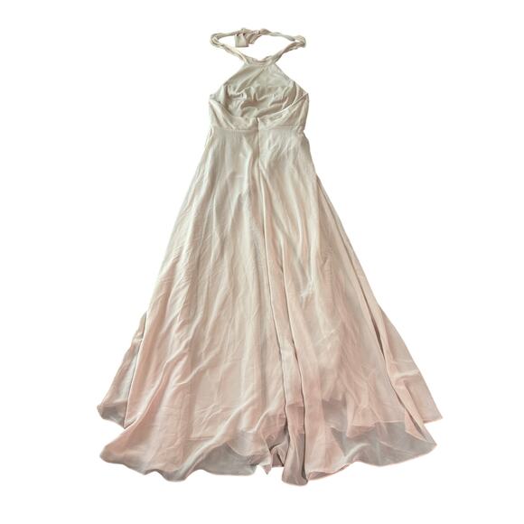 After Six High Neck Halter Backless Maxi Dress Cameo 1545 Size 10R‎ NWT Glam - Picture 3 of 10